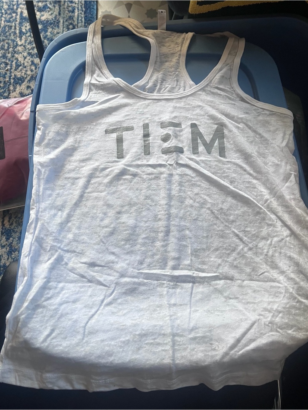 TIEM White Racerback Tank NWOT